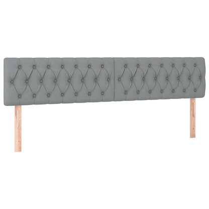 vidaXL Lit ottoman avec matelas Gris clair 180x200 cm Tissu