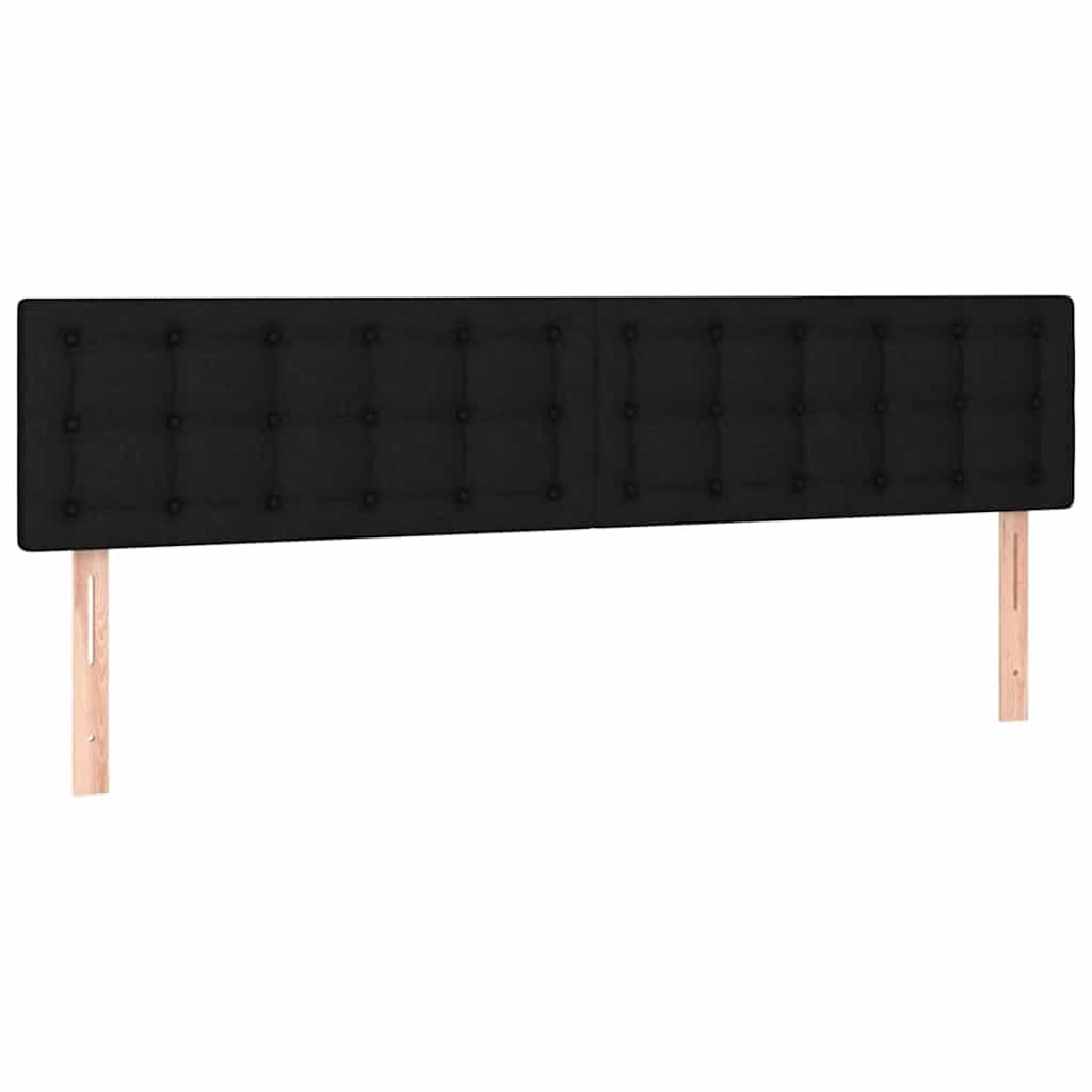vidaXL Ottoman-Bett mit Matratzen Schwarz 160x200 cm Stoff