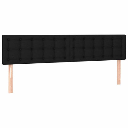 vidaXL Ottoman-Bett mit Matratzen Schwarz 160x200 cm Stoff