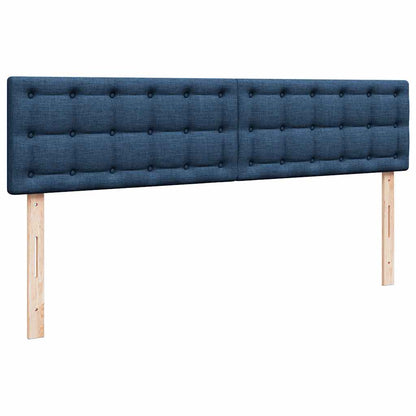 Ottoman-Bett mit Matratzen Blau 200x200 cm Stoff