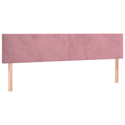 Ottoman-Bett mit Matratzen Rosa 160x200 cm Samt