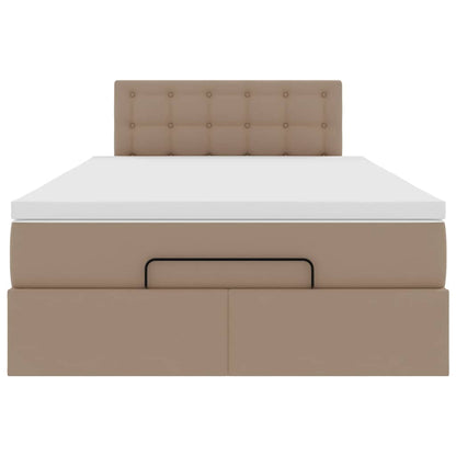 vidaXL Ottoman-Bett mit Matratzen & LEDs 120x200cm Kunstleder