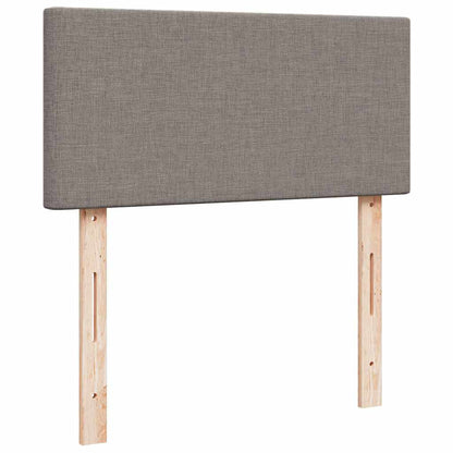 vidaXL Lit ottoman avec matelas et LED Taupe 80x200 cm Tissu