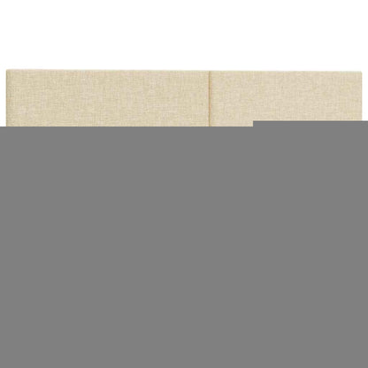 vidaXL Ottoman-Bett mit Matratze & LEDs Creme 160x200 cm Stoff