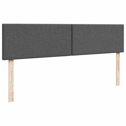 vidaXL Ottomane Bett mit Matratze & LEDs Dunkelgrau 180x200 cm Stoff