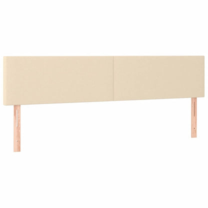 vidaXL Ottomane Bett mit Matratze & LEDs Creme 180x200 cm Stoff