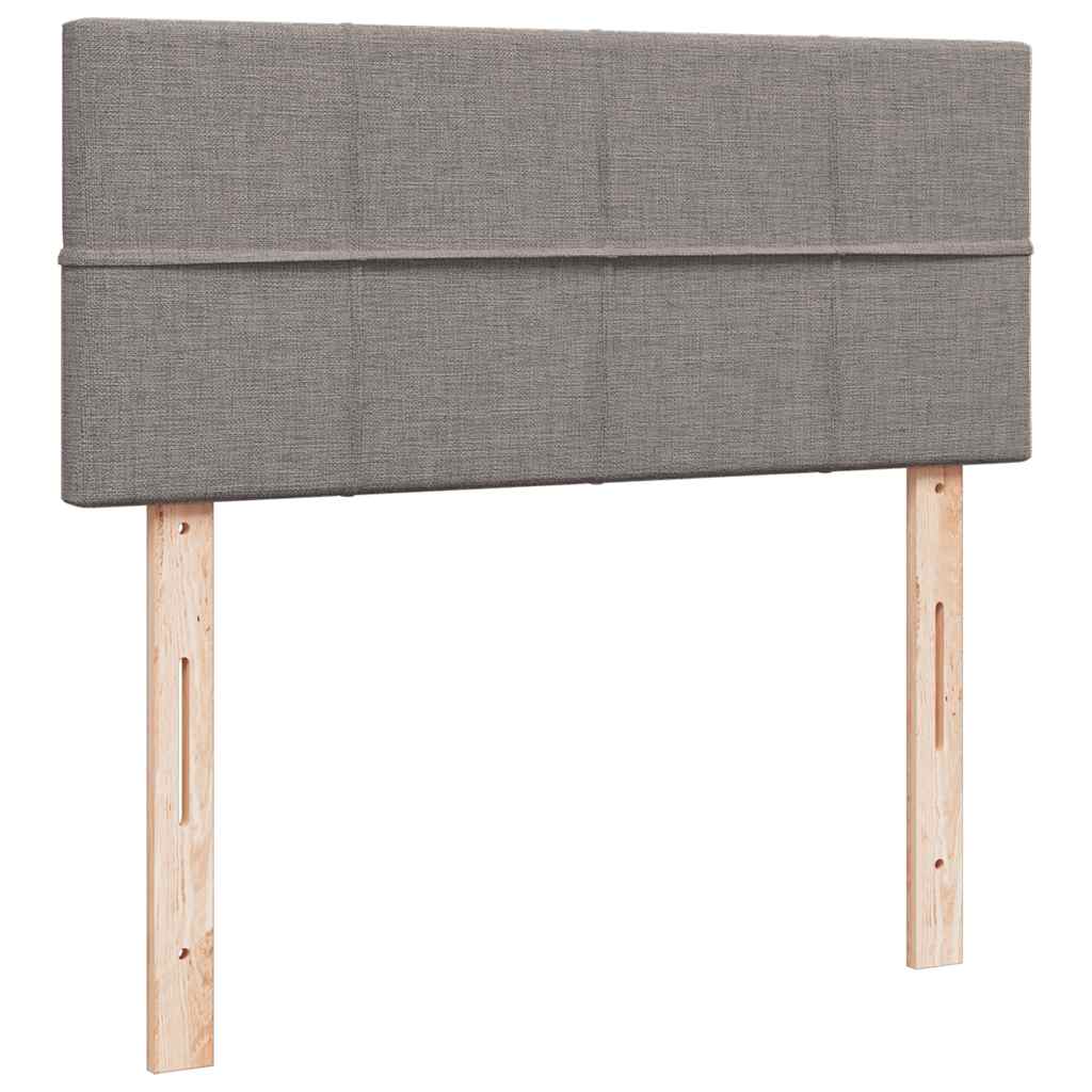 vidaXL Ottomane Bett mit Matratze & LEDs Taupe 120x190 cm Stoff