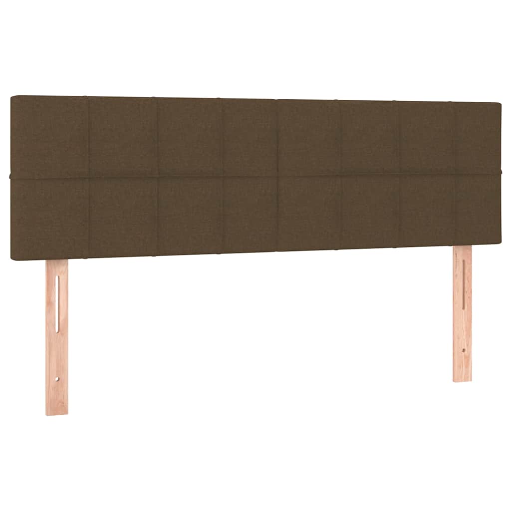 vidaXL Ottomanische Bett mit Matratze & LEDs Dunkelbraun 140x190 cm
