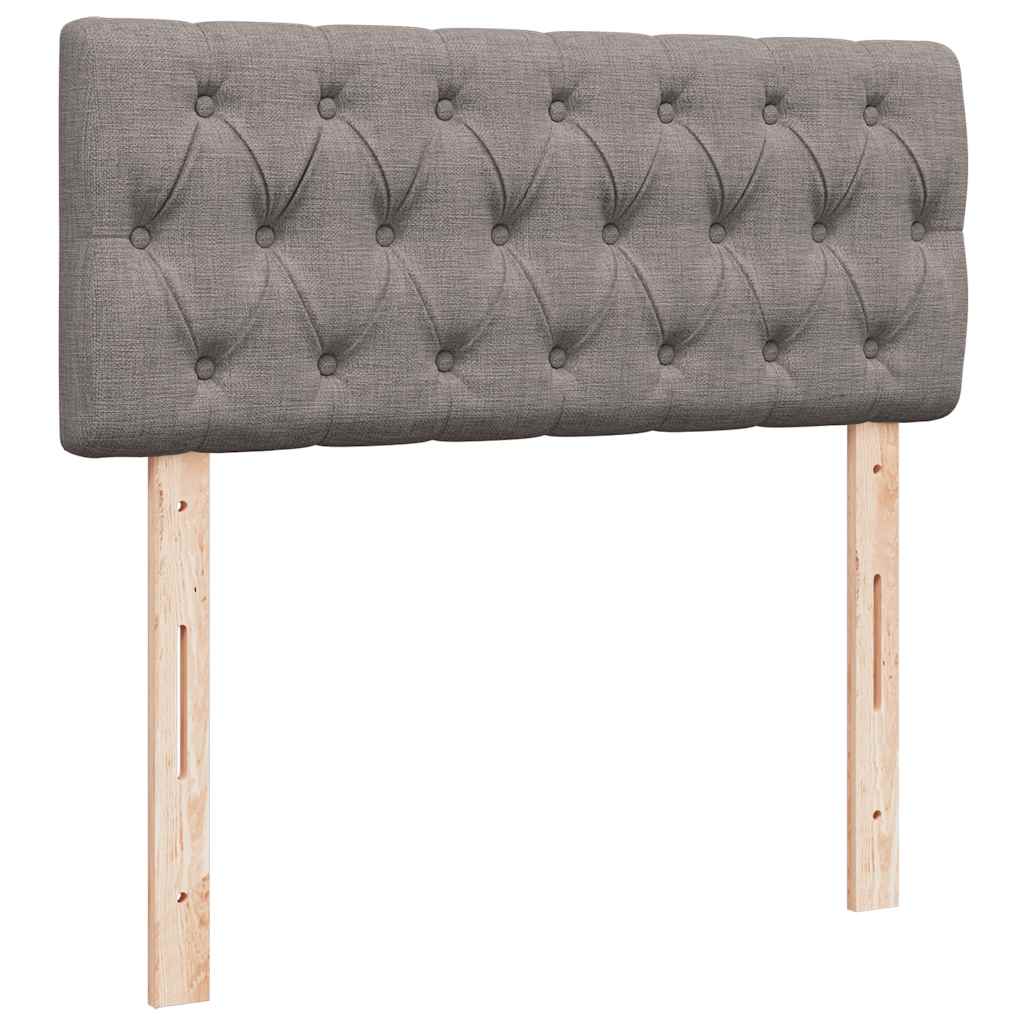 vidaXL Ottomane Bett mit Matratze & LEDs Taupe 120x190 cm Stoff