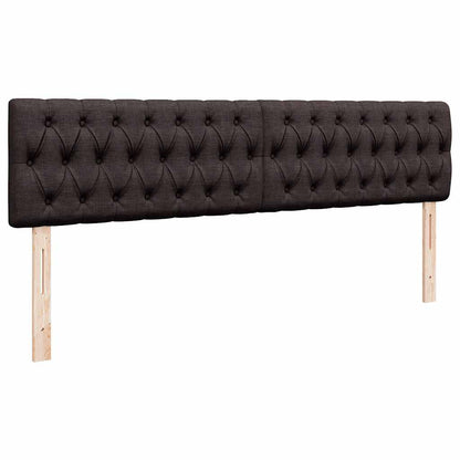 vidaXL Ottomane Bett mit Matratze & LEDs Dunkelbraun 180x200 cm Stoff