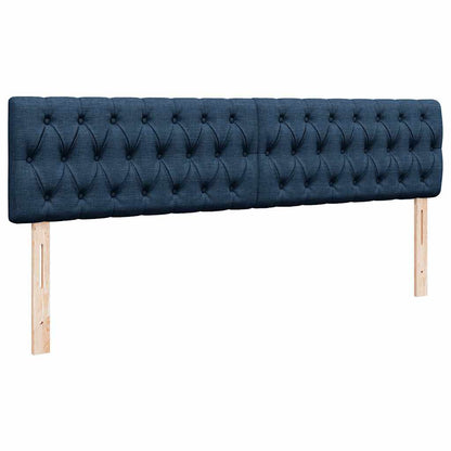 vidaXL Ottomane Bett mit Matratze & LEDs Blau 180x200 cm Stoff