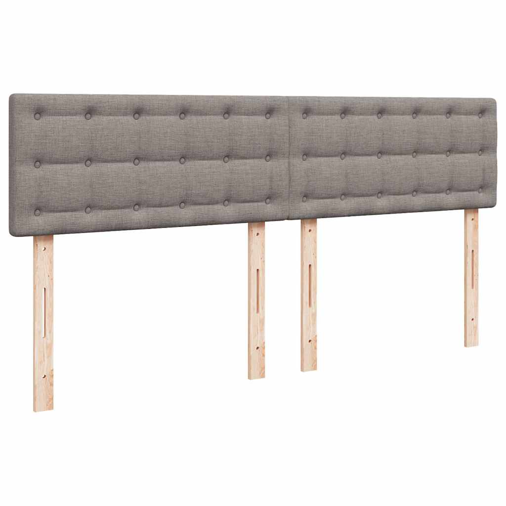vidaXL Lit ottoman avec matelas et LED Taupe 180x200 cm Tissu