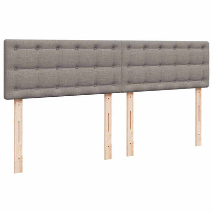 vidaXL Lit ottoman avec matelas et LED Taupe 180x200 cm Tissu