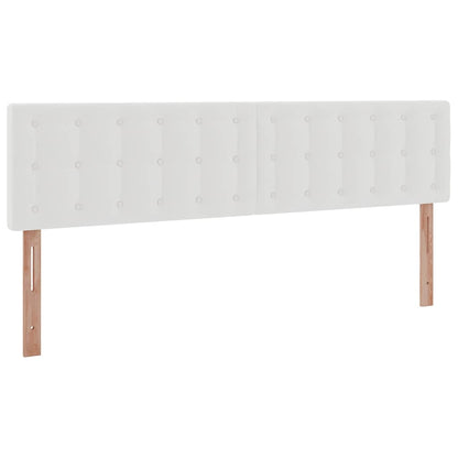 vidaXL Ottoman-Bett mit Matratzen & LEDs Weiß 180x200 cm Kunstleder