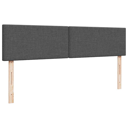 vidaXL Ottoman-Bett mit Matratzen & LEDs Dunkelgrau 180x200 cm Stoff