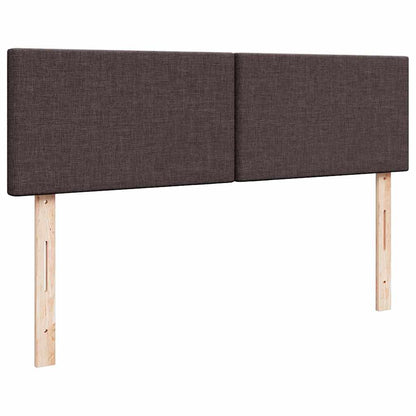 vidaXL Ottoman-Bett mit Matratzen & LEDs Dunkelbraun 180x200 cm Stoff