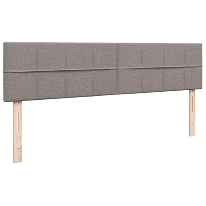 vidaXL Ottoman-Bett mit Matratzen & LEDs Taupe 200x200 cm Stoff