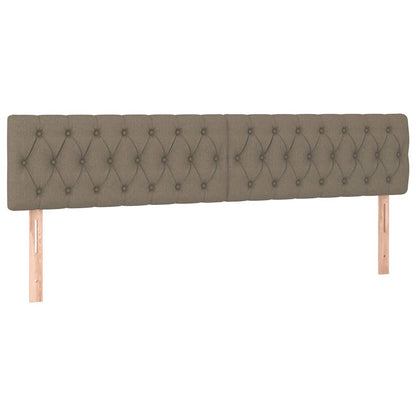 vidaXL Ottoman-Bett mit Matratzen & LEDs Taupe 180x200 cm Stoff