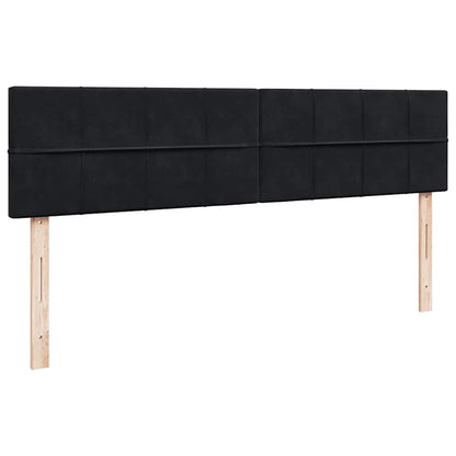 vidaXL Lit ottoman avec matelas et LED Noir 160x200 cm Velours