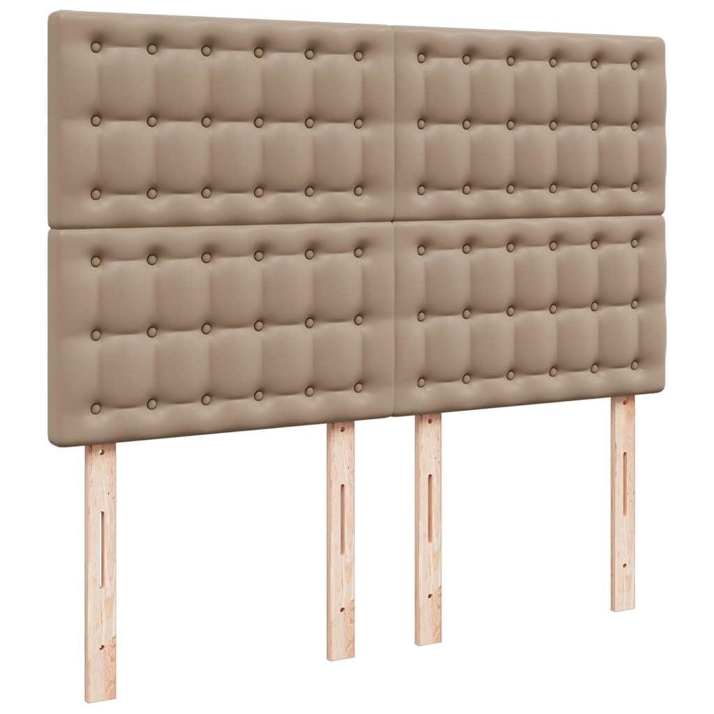 vidaXL Ottoman-Bett mit Matratze Cappuccino-Braun 140x190cm Kunstleder