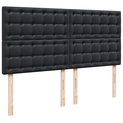 vidaXL Lit coffre avec matelas Noir 160x200 cm Similicuir