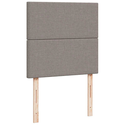 vidaXL Lit ottoman avec matelas Taupe 90x200 cm Tissu