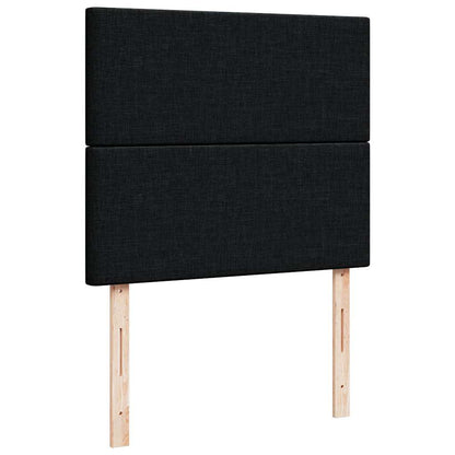 vidaXL Ottoman-Bett mit Matratze Schwarz 120x190 cm Stoff