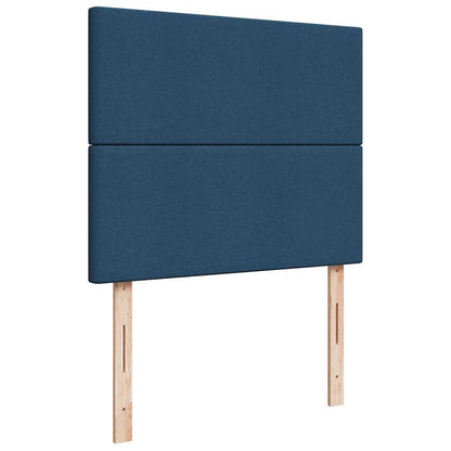 vidaXL Ottoman-Bett mit Matratze Blau 120x190 cm Stoff