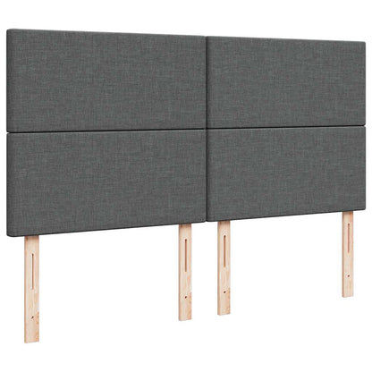 vidaXL Ottoman-Bett mit Matratze Dunkelgrau 160x200 cm Stoff