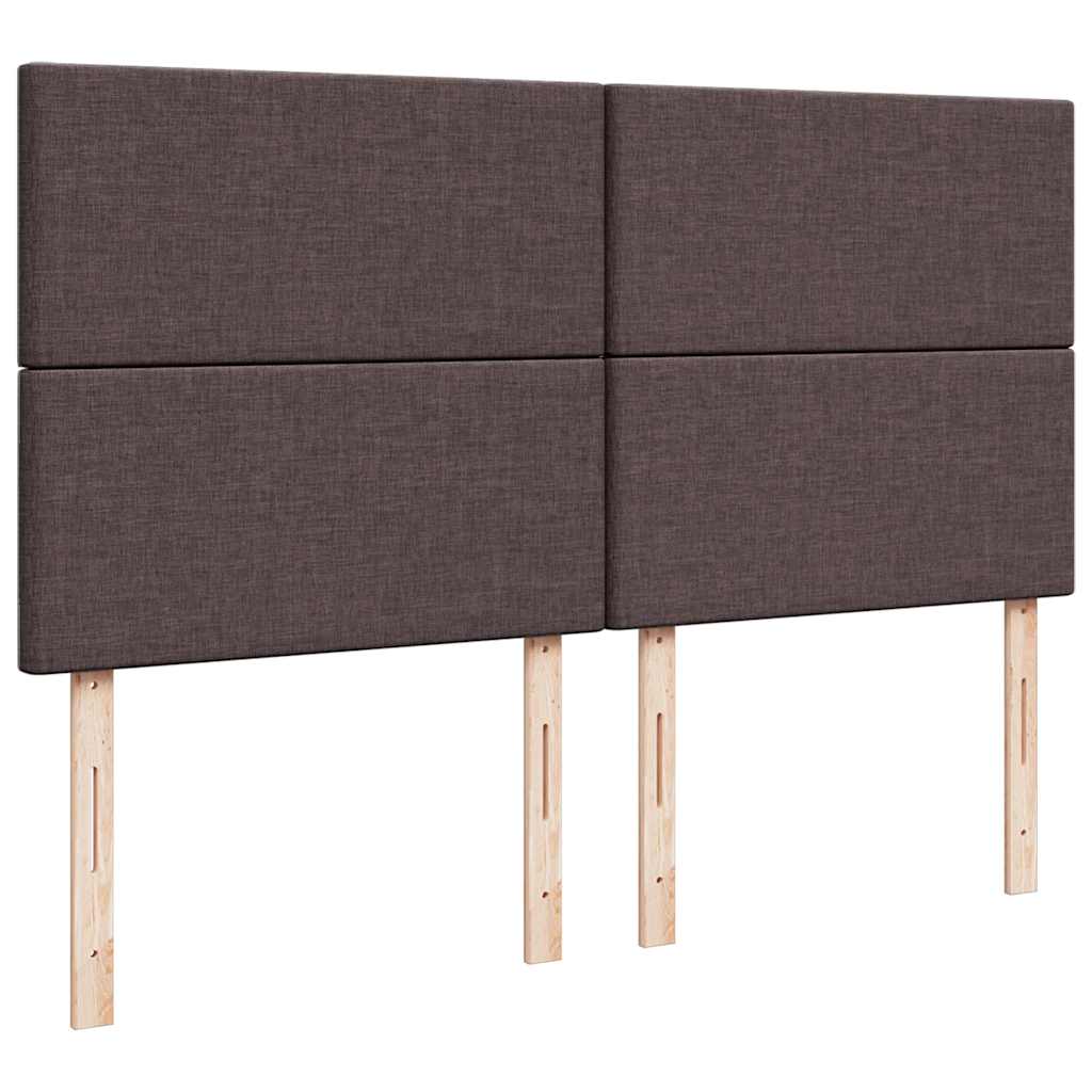 vidaXL Ottoman-Bett mit Matratze Dunkelbraun 160x200 cm Stoff
