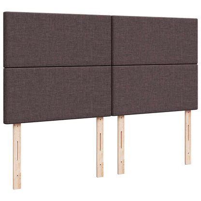 vidaXL Ottoman-Bett mit Matratze Dunkelbraun 160x200 cm Stoff