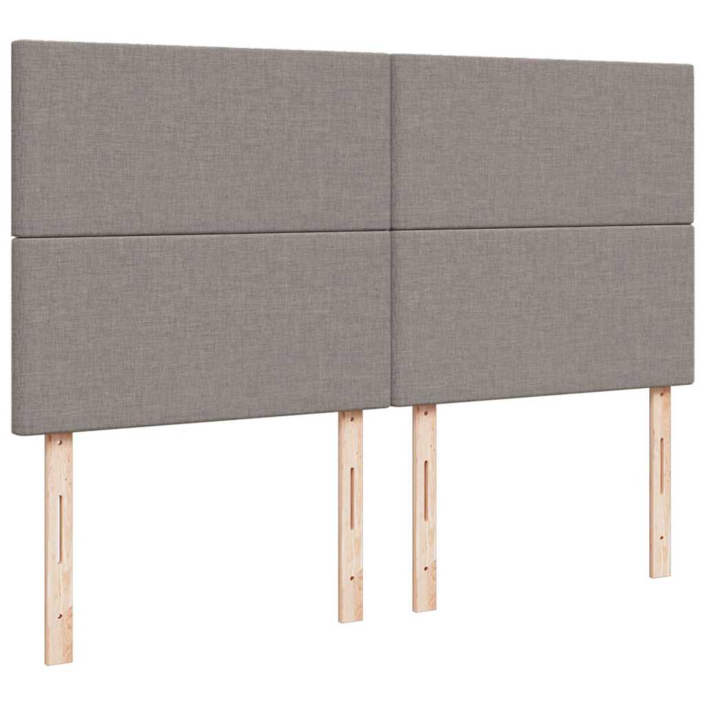 vidaXL Ottoman-Bett mit Matratze Taupe 160x200 cm Stoff