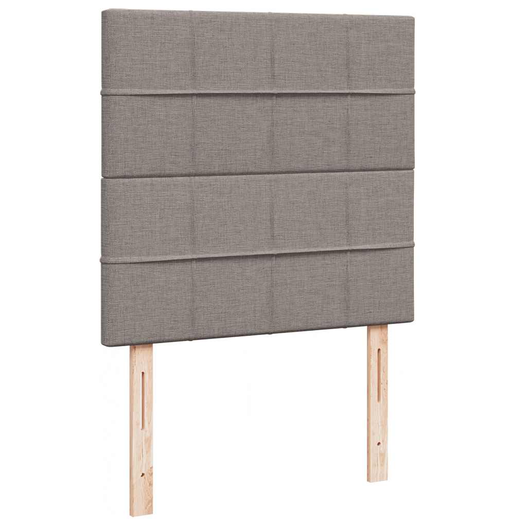 vidaXL Ottoman-Bett mit Matratze Taupe 100x200 cm Stoff