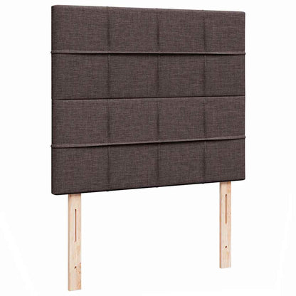 vidaXL Ottoman-Bett mit Matratze Dunkelbraun 120x200 cm Stoff