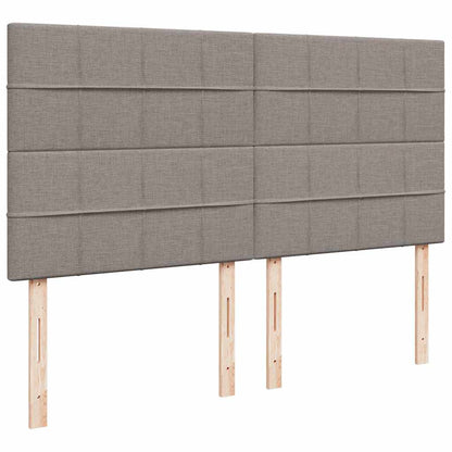 vidaXL Lit ottoman avec matelas gris-taupe 180x200 cm Tissu