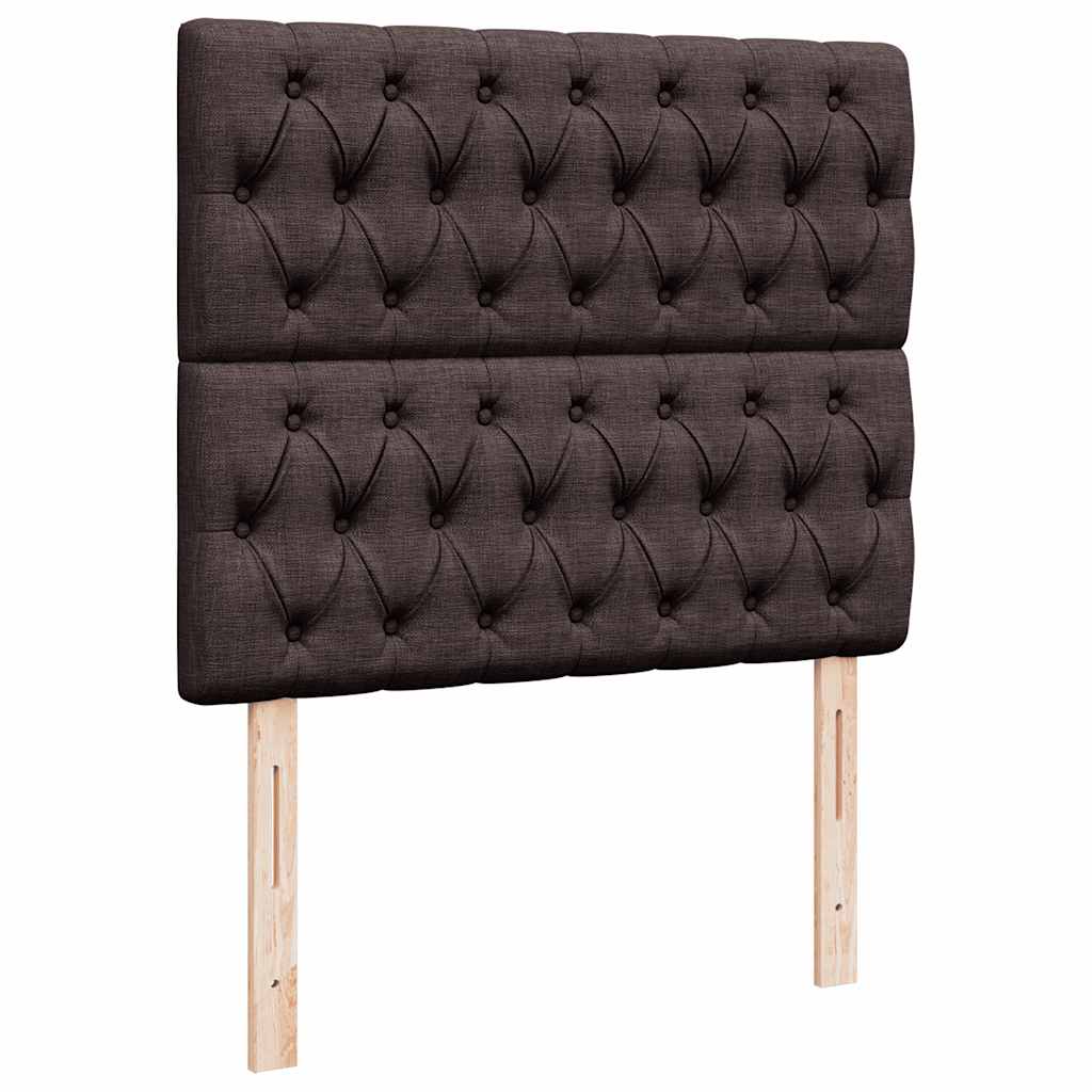 vidaXL Ottoman-Bett mit Matratze Dunkelbraun 120x190 cm Stoff