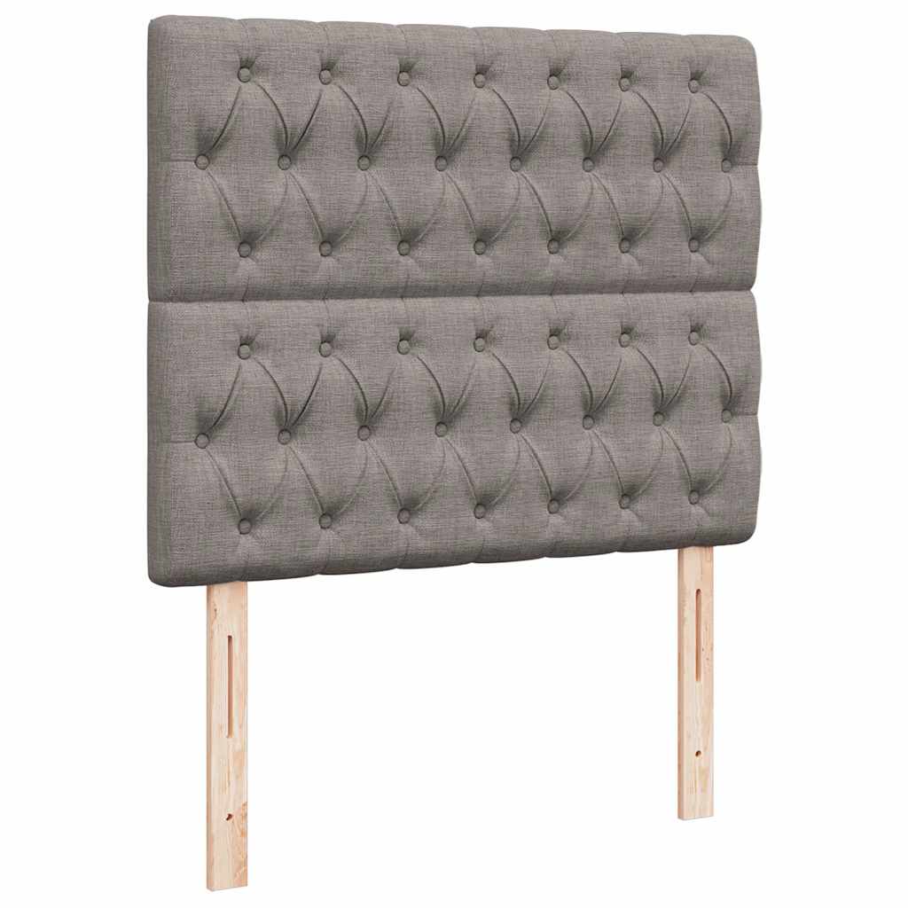vidaXL Ottoman-Bett mit Matratze Taupe 120x190 cm Stoff