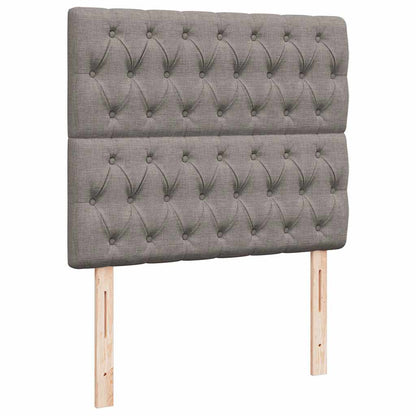 vidaXL Ottoman-Bett mit Matratze Taupe 120x190 cm Stoff