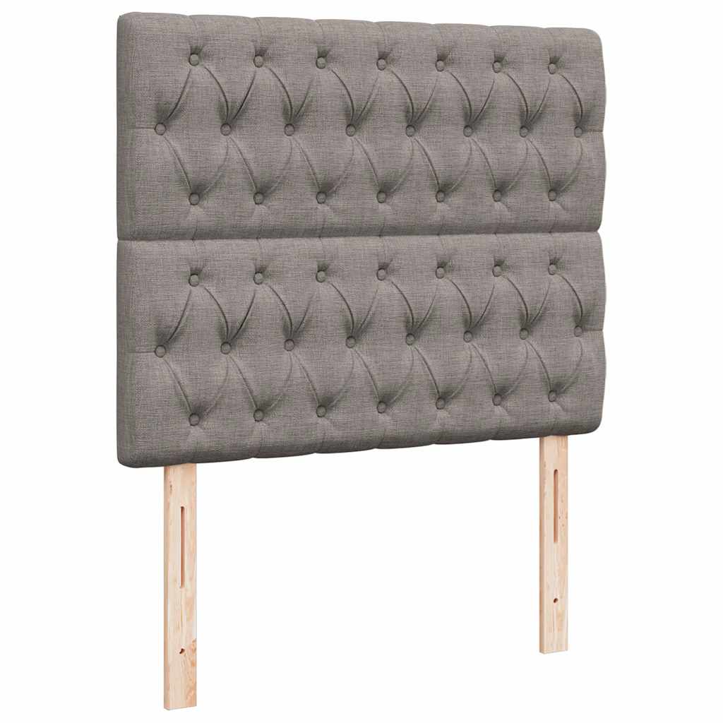vidaXL Ottoman-Bett mit Matratze Taupe 120x200 cm Stoff
