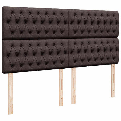 vidaXL Ottoman-Bett mit Matratze Dunkelbraun 180x200 cm Stoff
