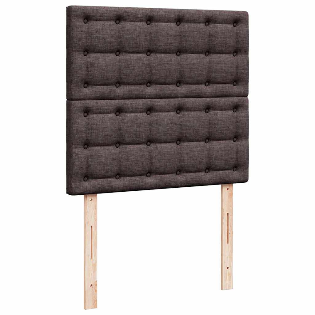vidaXL Ottoman-Bett mit Matratze Dunkelbraun 100x200 cm Stoff