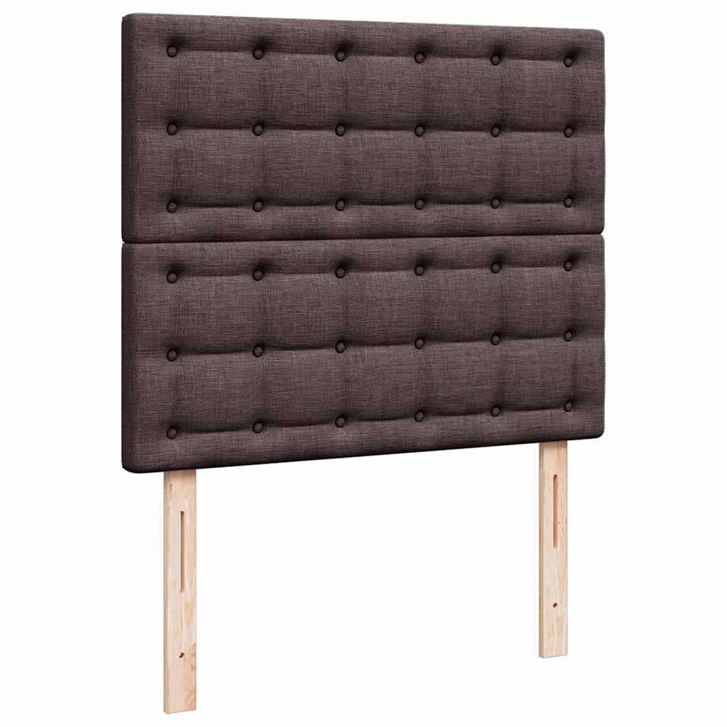 vidaXL Ottoman-Bett mit Matratze Dunkelbraun 120x190 cm Stoff