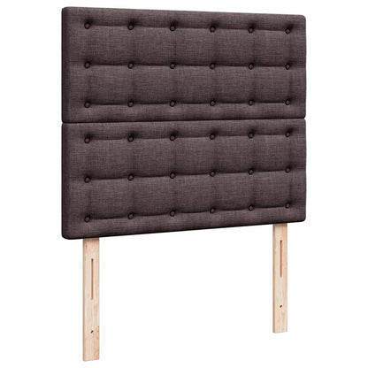 vidaXL Ottoman-Bett mit Matratze Dunkelbraun 120x190 cm Stoff