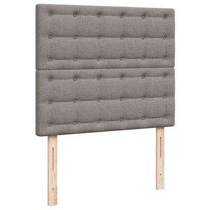 Ottoman-Bett mit Matratze Taupe 120x190 cm Stoff