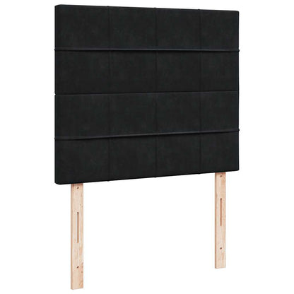 vidaXL Ottoman-Bett mit Matratzen Schwarz 120x200 cm Samt