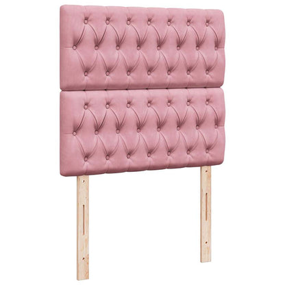 vidaXL Lit ottoman avec matelas Rose 90x200 cm Velours