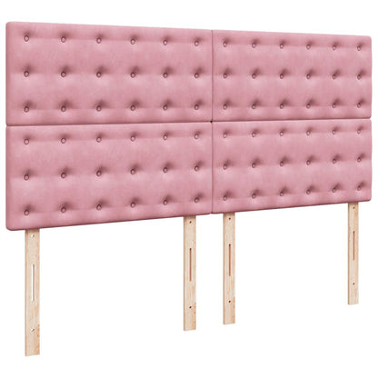 vidaXL Lit ottoman avec matelas Rose 180x200 cm Velours