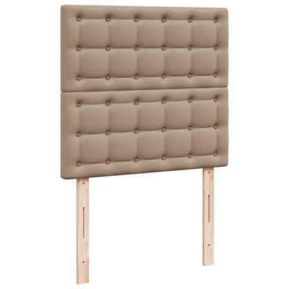 vidaXL Lit coffre avec matelas cappuccino 180x200cm similicuir