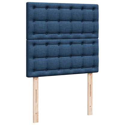 vidaXL Lit ottoman avec matelas bleu 180x200 cm tissu