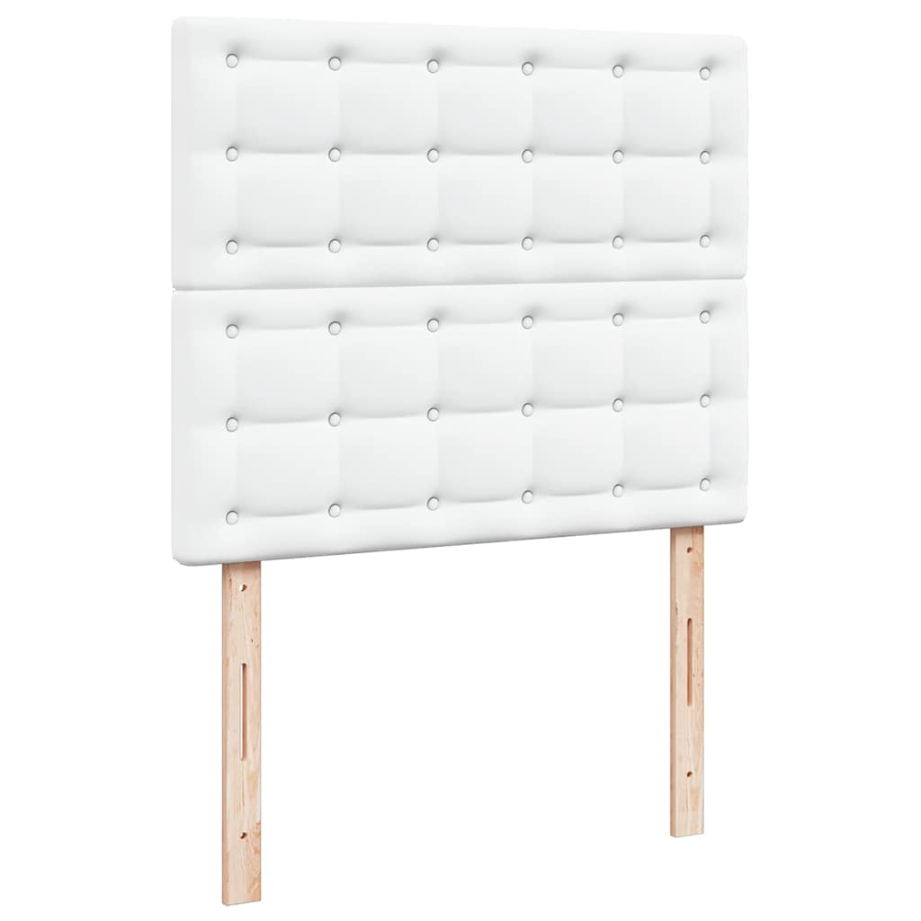 vidaXL Lit ottoman avec matelas et LED Blanc 120x190 cm Similicuir